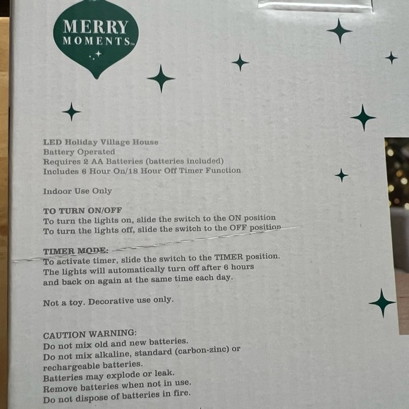 New 2024 Merry Moments Aldi Store-LED Light Up Christmas Village House. - Picture 7 of 7